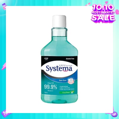 SYSTEMA Gum Care Mouthwash Green Forest (Prevent Gum Problem Provide Long Lasting Protection) 750ml