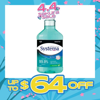 SYSTEMA - Gum Care Mouthwash Green Forest (Prevent Gum Problem Provide Long Lasting Protection) 750ml
