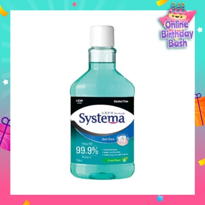 SYSTEMA Gum Care Mouthwash Green Forest (Prevent Gum Problem Provide Long Lasting Protection) 750ml