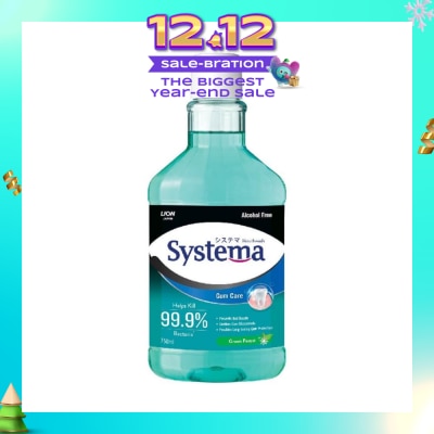 SYSTEMA Gum Care Mouthwash Green Forest (Prevent Gum Problem Provide Long Lasting Protection) 750ml