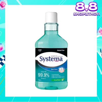SYSTEMA Gum Care Mouthwash Green Forest (Prevent Gum Problem Provide Long Lasting Protection) 750ml