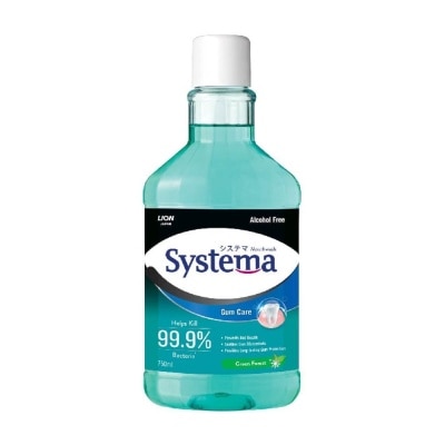 SYSTEMA Gum Care Mouthwash Green Forest (Prevent Gum Problem Provide Long Lasting Protection) 750ml