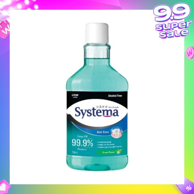 SYSTEMA Gum Care Mouthwash Green Forest (Prevent Gum Problem Provide Long Lasting Protection) 750ml