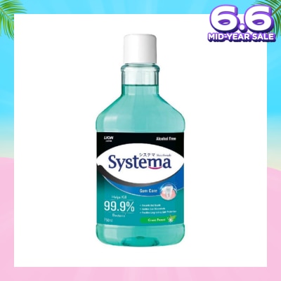 SYSTEMA Gum Care Mouthwash Green Forest (Prevent Gum Problem Provide Long Lasting Protection) 750ml