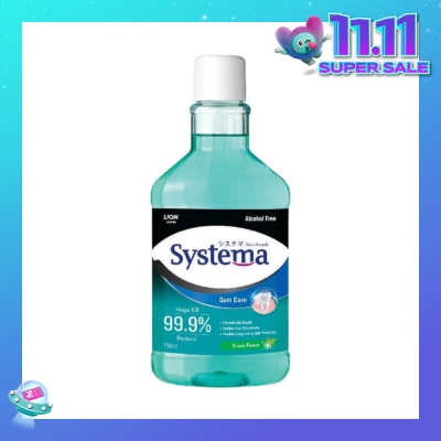SYSTEMA Gum Care Mouthwash Green Forest (Prevent Gum Problem Provide Long Lasting Protection) 750ml