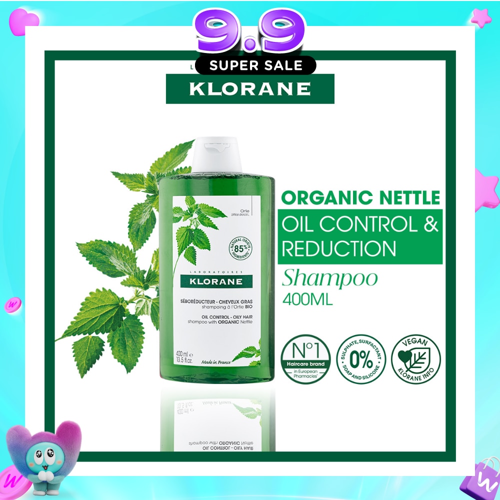 Oil Control Organic Nettle Shampoo (To Purifies, Gently Cleanses & Regulates Sebum) 400ml image