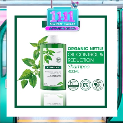 KLORANE Oil Control Organic Nettle Shampoo (To Purifies, Gently Cleanses & Regulates Sebum) 400ml image