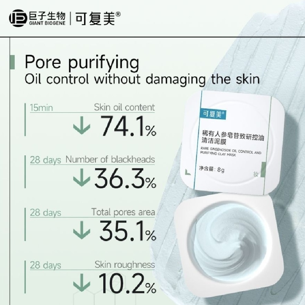 Rare Ginsenoside Oil Control And Purifying Clay Mask 8g x 10s