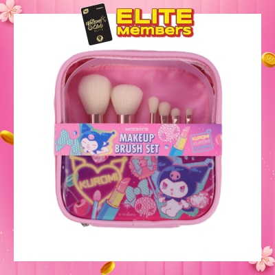 WATSONS Sanrio Kuromi Makeup Brush Set 6s