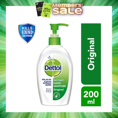 DETTOL - Anti-Bacterial Hand Sanitizer Pump Original 200ml