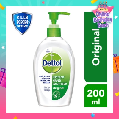 DETTOL Anti-Bacterial Hand Sanitizer Pump Original 200ml