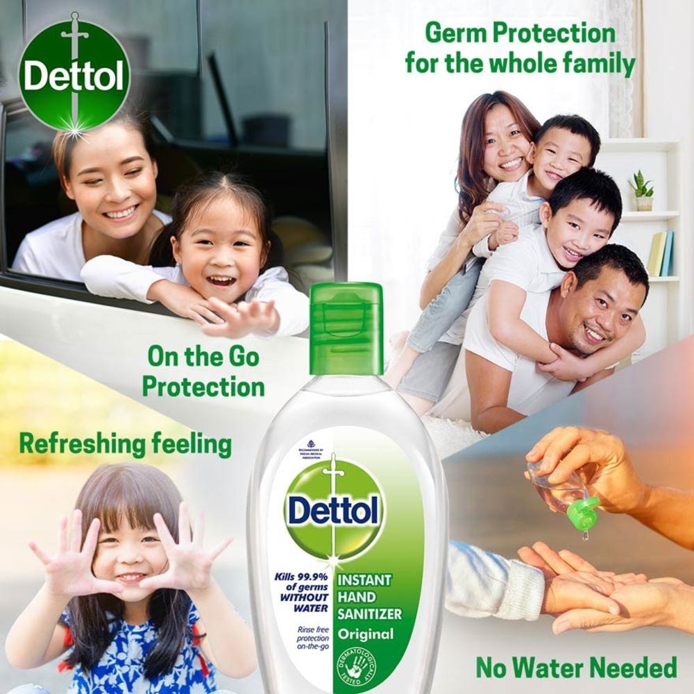 Dettol Instant Anti-Bacterial Hand Sanitizer 50ml