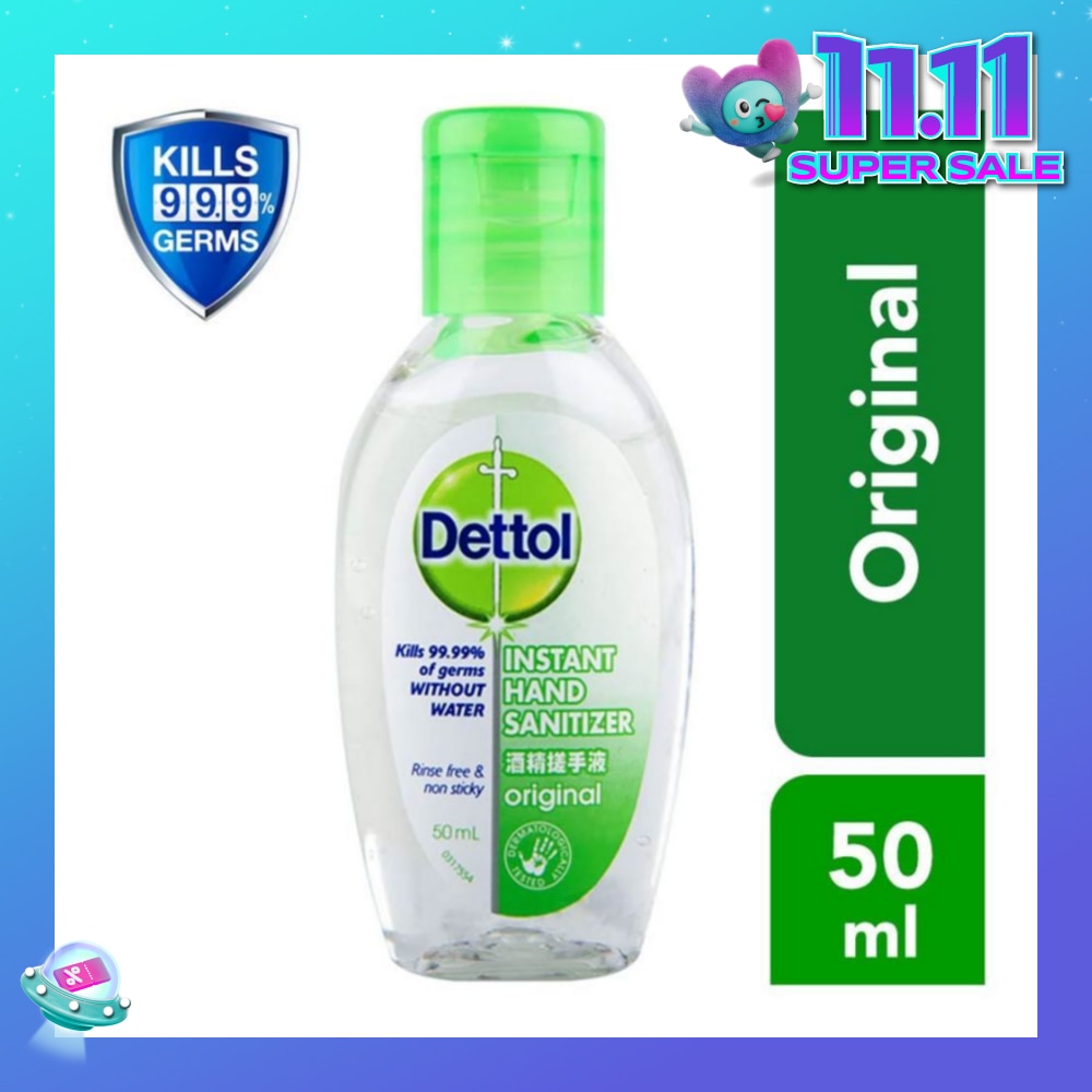 Dettol Instant Anti-Bacterial Hand Sanitizer 50ml
