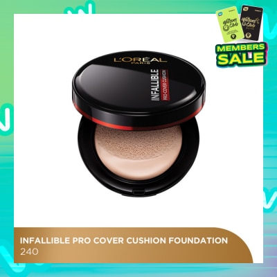 L'OREAL PARIS MAKEUP Infaillible Pro Cover Cushion Foundation Shade #240 101g