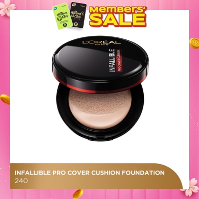 L'OREAL PARIS MAKEUP Infaillible Pro Cover Cushion Foundation Shade #240 101g