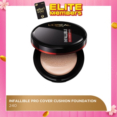 L'OREAL PARIS MAKEUP Infaillible Pro Cover Cushion Foundation Shade #240 101g