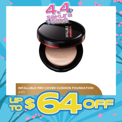 L'OREAL PARIS MAKEUP - Infaillible Pro Cover Cushion Foundation Shade #240 101g