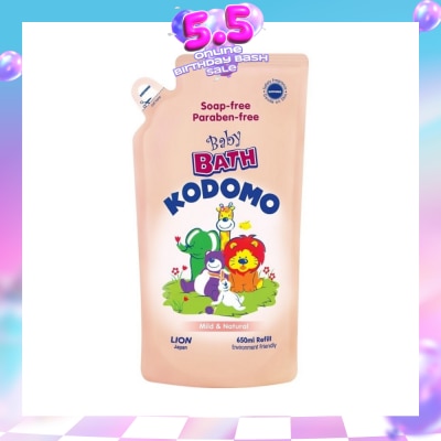 KODOMO - Baby Bath Mild & Natural Refill 650ml