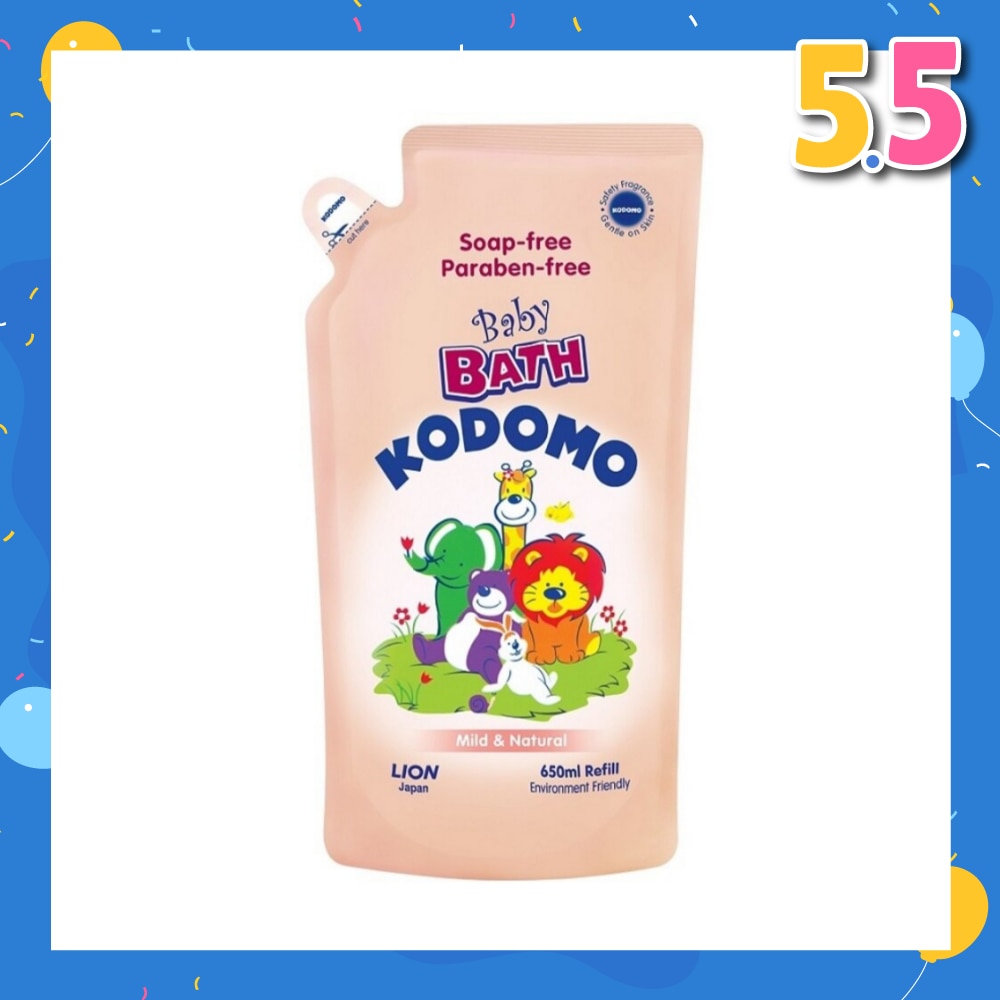 Baby Bath Mild & Natural Refill 650ml