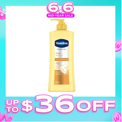 VASELINE - Intensive Care Deep Restore Body Lotion (Long Lasting Moisturise and Helps Heal Dry Skin) 320ml