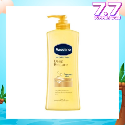 VASELINE Intensive Care Deep Restore Body Lotion (Long Lasting Moisturise and Helps Heal Dry Skin) 400ml