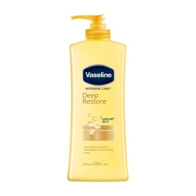 VASELINE Intensive Care Deep Restore Body Lotion (Long Lasting Moisturise and Helps Heal Dry Skin) 400ml