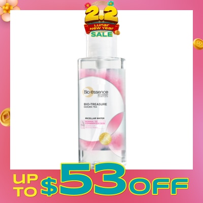 BIO ESSENCE BE Bio-Treasure Sakura Tea Micellar Water 400ml