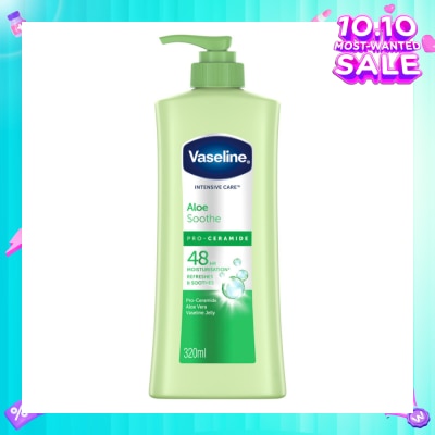 VASELINE Intensive Care Aloe Soothe Pro-Ceramide Hand & Body Lotion 320ml