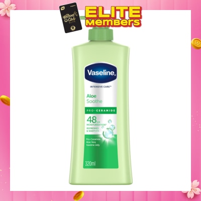 VASELINE Intensive Care Aloe Soothe Pro-Ceramide Hand & Body Lotion 320ml
