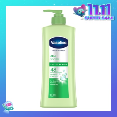 VASELINE Intensive Care Aloe Soothe Pro-Ceramide Hand & Body Lotion 320ml