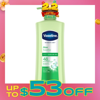 VASELINE Intensive Care Aloe Soothe Pro-Ceramide Hand & Body Lotion 320ml
