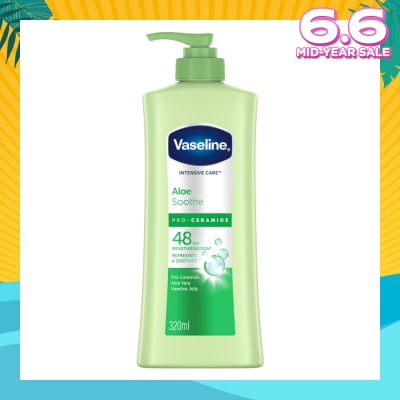 VASELINE Intensive Care Aloe Soothe Pro-Ceramide Hand & Body Lotion 320ml