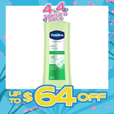 VASELINE - Intensive Care Aloe Soothe Pro-Ceramide Hand & Body Lotion 320ml