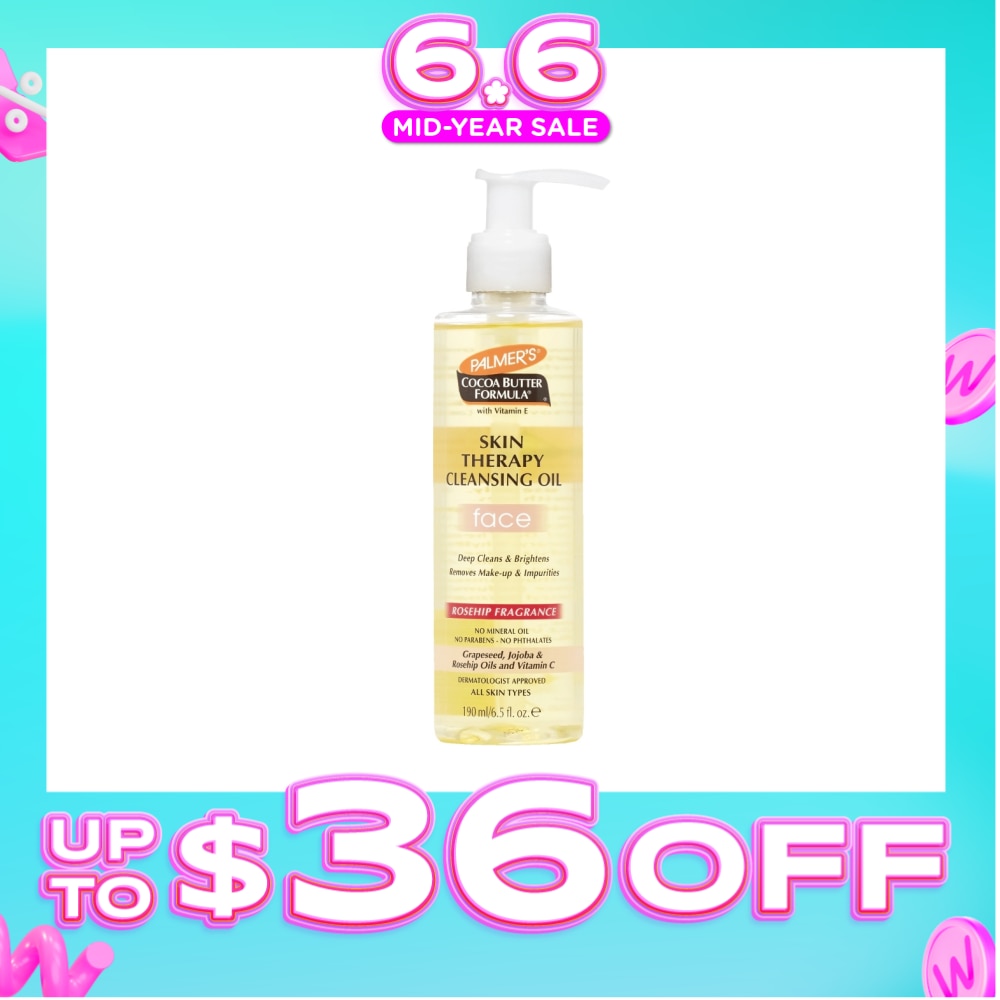 Cocoa Butter Formula ® with Vitamin E Skin Therapy Cleansing Oil for Face 190ml