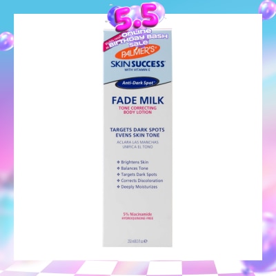 PALMER'S - Skin Success Formula with Vitamin E ® Anti-Dark Spot Fade Milk Tone Correcting Body Lotion 250ml