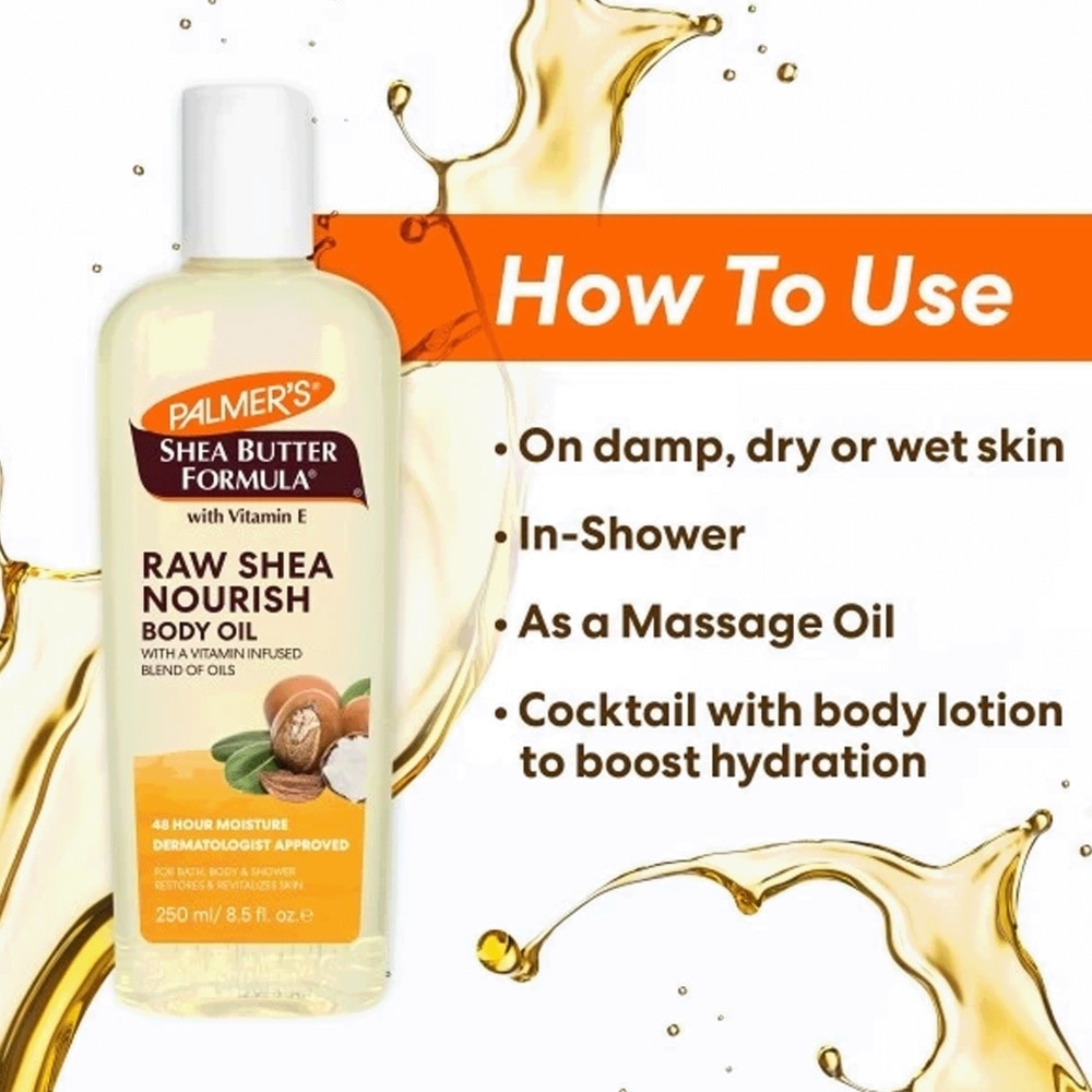 Shea Butter Formula ® Raw Shea Nourish Body Oil 250ml