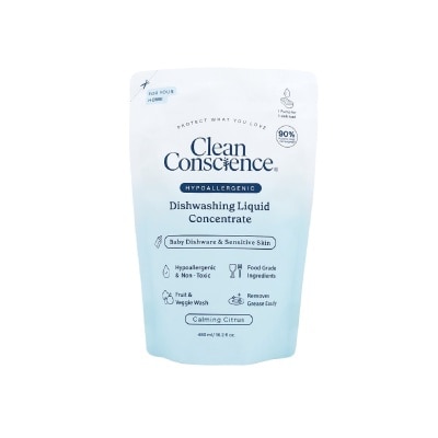 CLEAN CONSCIENCE - Hypoallergenic Dishwashing Liquid Concentrate Refill Pack 480ml