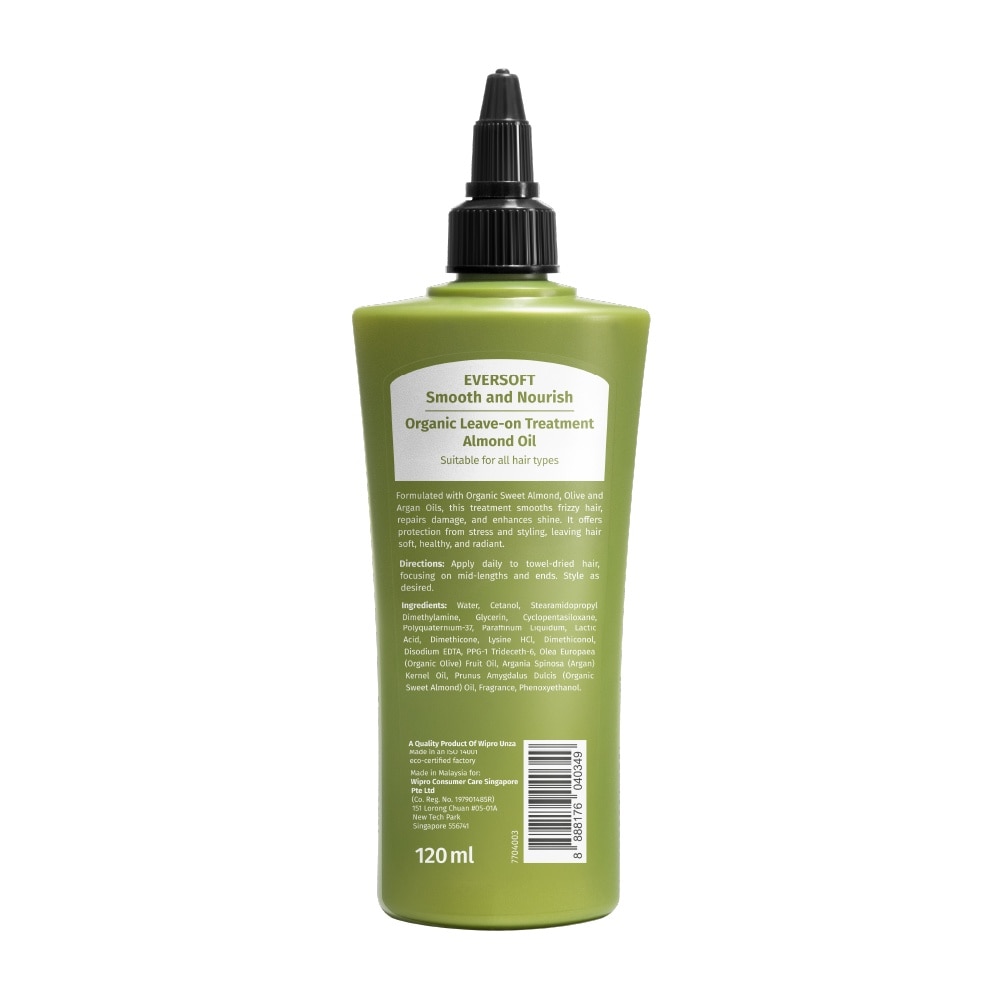 Smooth and Nourish Organic Leave-on Treatment Almond Oil 120ml