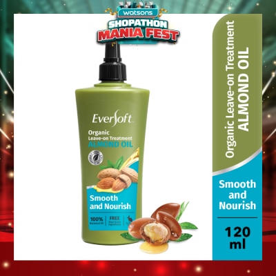 EVERSOFT - Smooth and Nourish Organic Leave-on Treatment Almond Oil 120ml