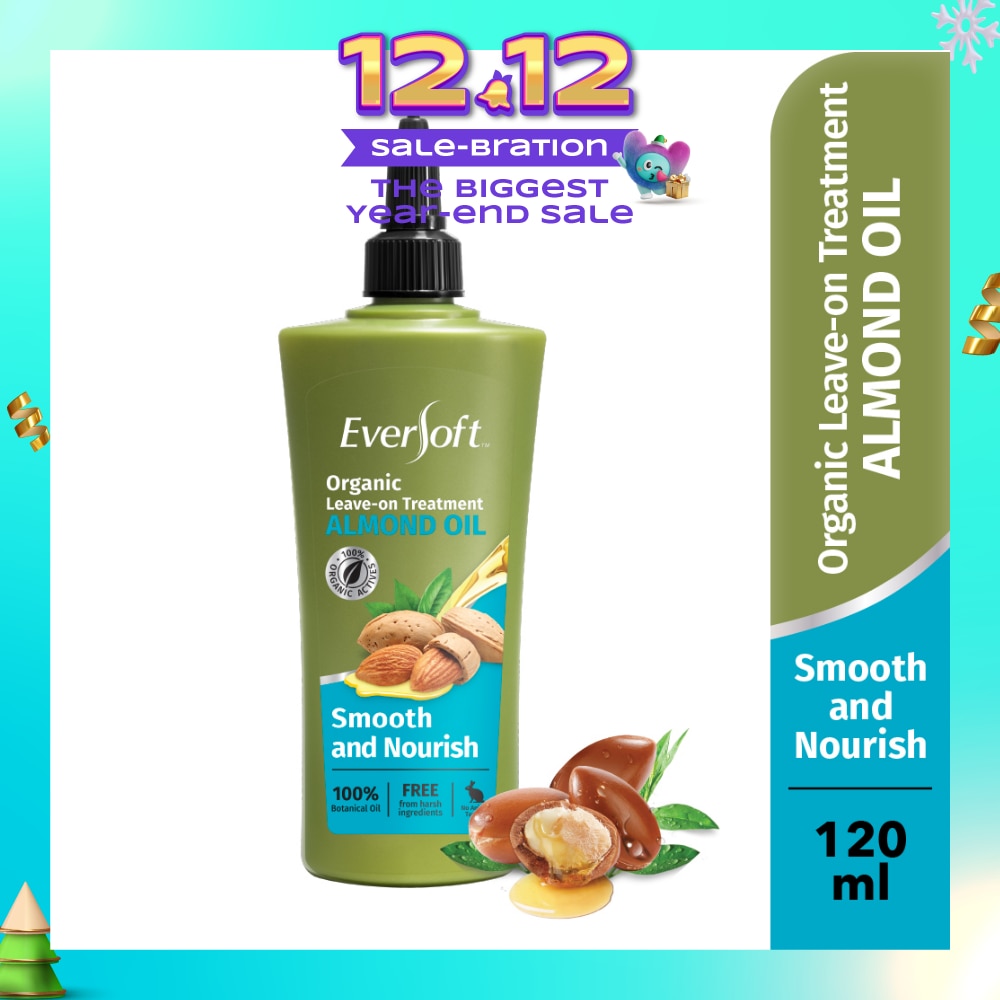 Smooth and Nourish Organic Leave-on Treatment Almond Oil 120ml