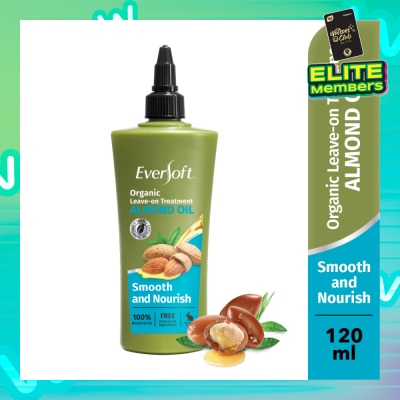 EVERSOFT Smooth and Nourish Organic Leave-on Treatment Almond Oil 120ml