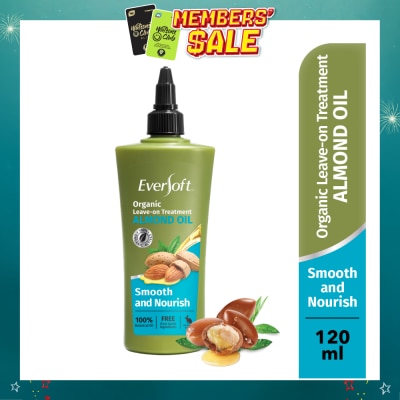 EVERSOFT - Smooth and Nourish Organic Leave-on Treatment Almond Oil 120ml