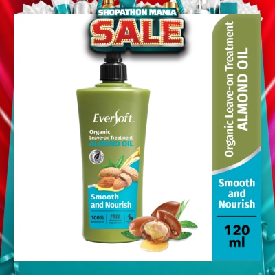 EVERSOFT - Smooth and Nourish Organic Leave-on Treatment Almond Oil 120ml