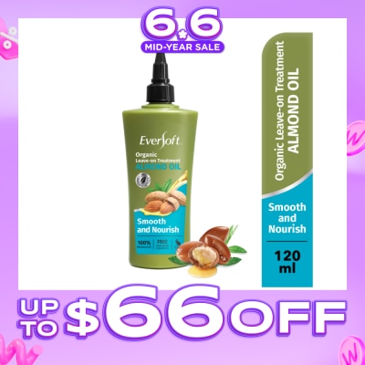 EVERSOFT - Smooth and Nourish Organic Leave-on Treatment Almond Oil 120ml