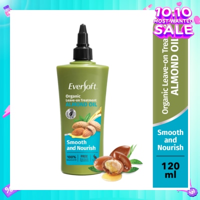 EVERSOFT Smooth and Nourish Organic Leave-on Treatment Almond Oil 120ml