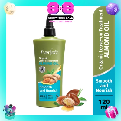EVERSOFT - Smooth and Nourish Organic Leave-on Treatment Almond Oil 120ml