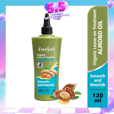 EVERSOFT - Smooth and Nourish Organic Leave-on Treatment Almond Oil 120ml