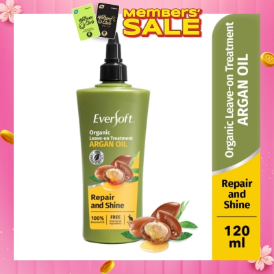 EVERSOFT Smooth and Nourish Organic Leave-on Treatment Argan Oil 120ml
