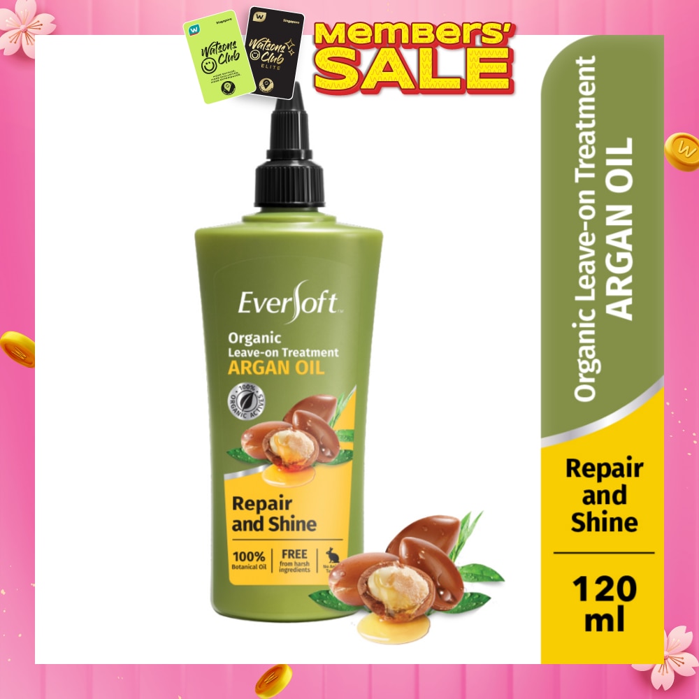 Smooth and Nourish Organic Leave-on Treatment Argan Oil 120ml