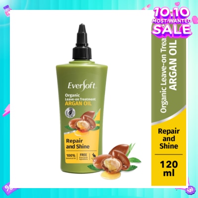 EVERSOFT Smooth and Nourish Organic Leave-on Treatment Argan Oil 120ml